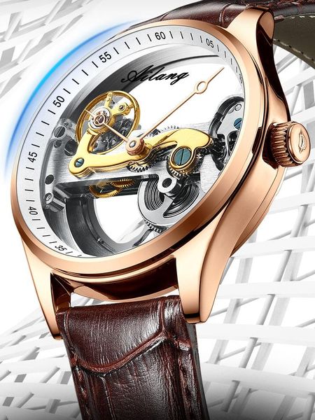 wristwatches ailang transparent hollow skeleton automatic watch leather band men wristwatch clock openwork tourbillion male mechanical, Slivery;brown
wristwatches ailang transparent hollow skeleton automatic watch leather band men wristwatch clock openwork tourbillion male mechanical, Slivery;brown