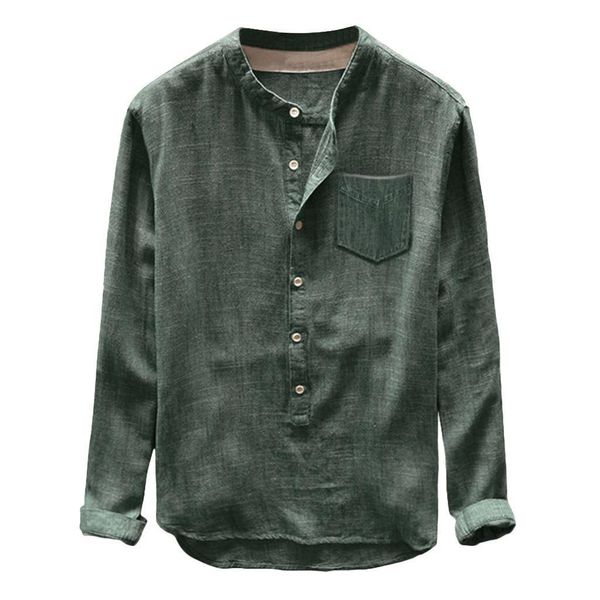 fashion mens autumn winter button casual linen and cotton long sleeve blouse camisa masculina camisa hombre streetwear, White;black
fashion mens autumn winter button casual linen and cotton long sleeve blouse camisa masculina camisa hombre streetwear, White;black