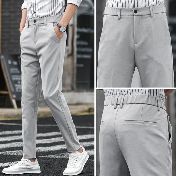 men's pants slim straight trousers korean style trendy all-match with small feet 2021 fashion brand solid color classic, Black
men's pants slim straight trousers korean style trendy all-match with small feet 2021 fashion brand solid color classic, Black