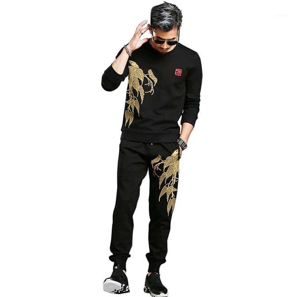 spring autumn embroidery hoodies 2pcs sets tracksuit men casual slim pullover sweatshirt jacket with joggers pants trousers1, Gray
spring autumn embroidery hoodies 2pcs sets tracksuit men casual slim pullover sweatshirt jacket with joggers pants trousers1, Gray