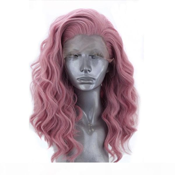 natural short wig wavy hair side part synthetic lace front wig glueless heat resistant hair pink wigs for women 16inches, Black
natural short wig wavy hair side part synthetic lace front wig glueless heat resistant hair pink wigs for women 16inches, Black