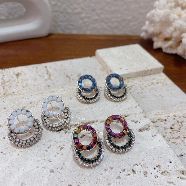 mengjiqiao fashion cute shiny zircon circle stud earrings for women girls mini crystal micro paved pendientes jewelry, Golden;silver
mengjiqiao fashion cute shiny zircon circle stud earrings for women girls mini crystal micro paved pendientes jewelry, Golden;silver