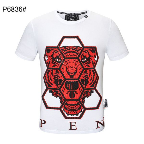 pp fashion men's designer slim fit t-shirt summer rhinestone short sleeve round neck shirt tee skulls print streetwear collar polos m-, White;black
pp fashion men's designer slim fit t-shirt summer rhinestone short sleeve round neck shirt tee skulls print streetwear collar polos m-, White;black