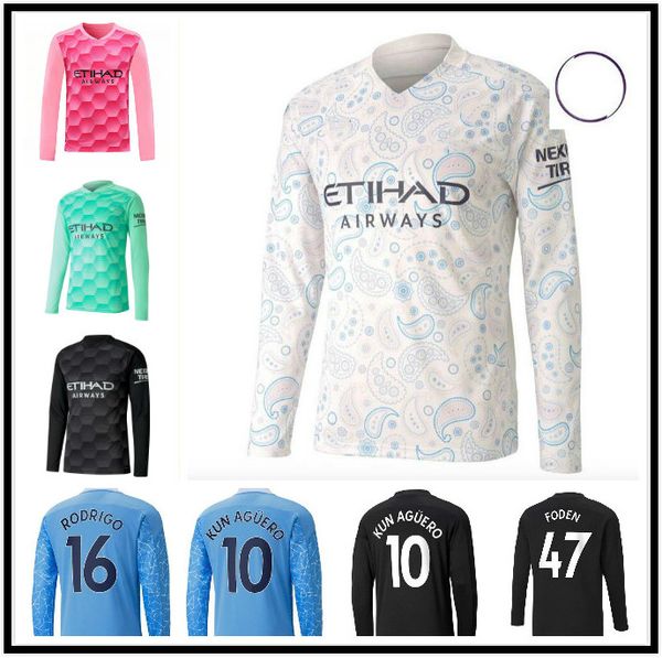 long sleeve 20 21 city soccer jersey 2020 2021 sterling football shirt full sleeve kun aguero de bruyne gesus bernardo, Black;yellow
long sleeve 20 21 city soccer jersey 2020 2021 sterling football shirt full sleeve kun aguero de bruyne gesus bernardo, Black;yellow