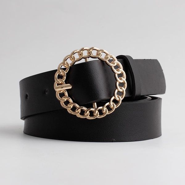 new designer women's hollow out o ring round buckle belt female adjustable black white brown leather waist belts for women, Black;brown
new designer women's hollow out o ring round buckle belt female adjustable black white brown leather waist belts for women, Black;brown