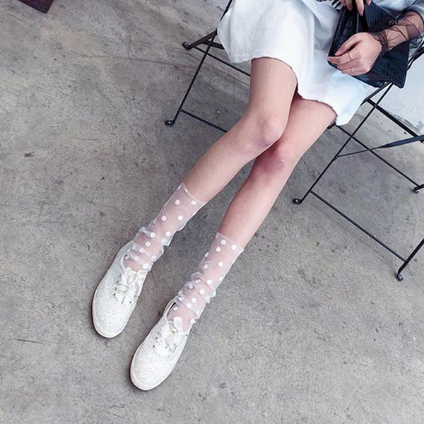 fashion dot women socks tulle transparent girls breathable thin socks long soft funny female summer hosiery wz00451, Black;white
fashion dot women socks tulle transparent girls breathable thin socks long soft funny female summer hosiery wz00451, Black;white