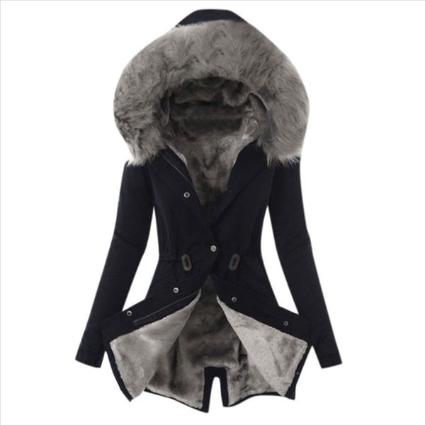 female trench ladies winter thicken fur lining coat womens winter warm thick long hooded female slim overcoat 45, Tan;black
female trench ladies winter thicken fur lining coat womens winter warm thick long hooded female slim overcoat 45, Tan;black