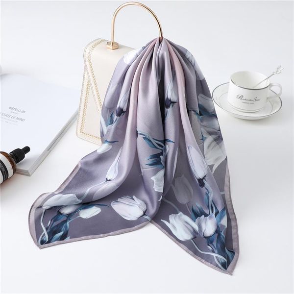 scarves 2021 summer silk scarf square lady hair bandana fashion shawl head wraps women print female foulard neckerchief, Blue;gray
scarves 2021 summer silk scarf square lady hair bandana fashion shawl head wraps women print female foulard neckerchief, Blue;gray