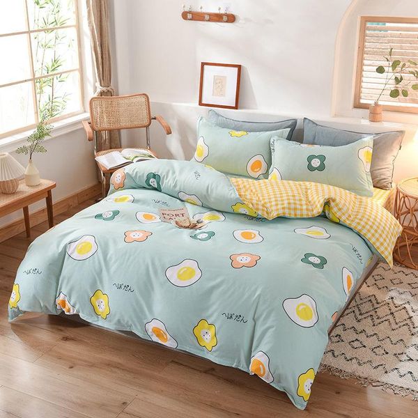 bedding sets 4pcs set cute bed sheet king size duvet cover brushed soft smooth quilt floral printed flat
bedding sets 4pcs set cute bed sheet king size duvet cover brushed soft smooth quilt floral printed flat