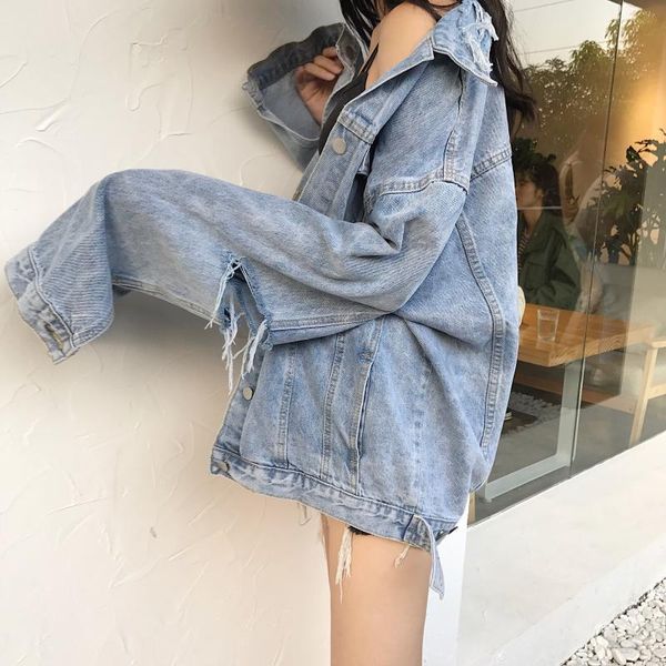 women's jackets womens and coats ripped jean denim coat pockets spring autumn 9ct0049, Black;brown
women's jackets womens and coats ripped jean denim coat pockets spring autumn 9ct0049, Black;brown