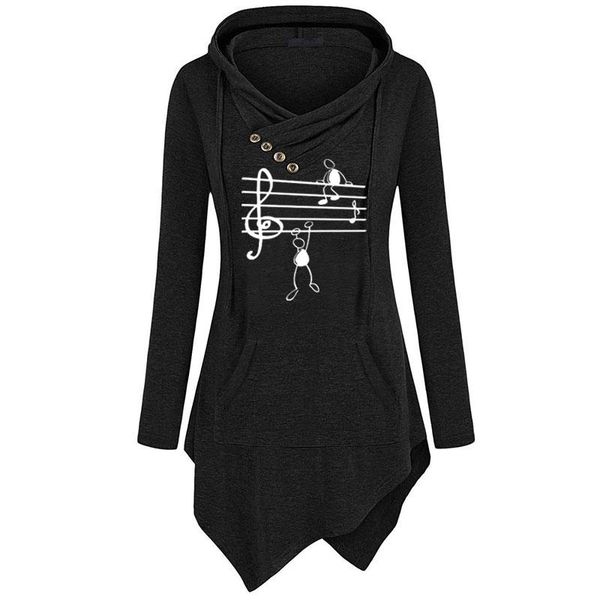 women's hoodies & sweatshirts music notes funny print hoodie women style cotton long sleeve sweatshirt irregular clothing, Black
women's hoodies & sweatshirts music notes funny print hoodie women style cotton long sleeve sweatshirt irregular clothing, Black