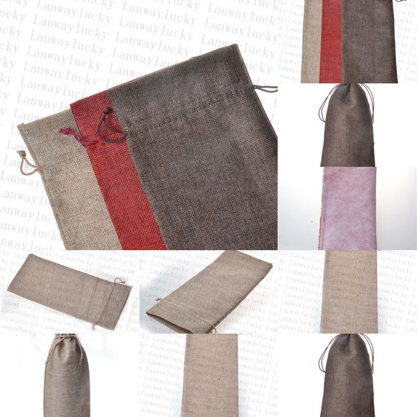 riv416*36cm 100pcs/lot jute bottle gift burgundy christmas wine decorations folding bags festive supplies
riv416*36cm 100pcs/lot jute bottle gift burgundy christmas wine decorations folding bags festive supplies