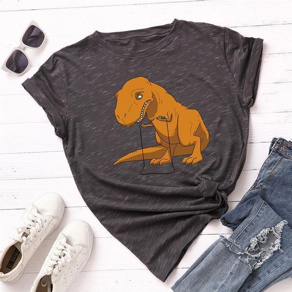 2020 fashion plus size women t-shirt 100% cotton tees funny dinosaur printed t-shirt women o-neck short sleeve tshirt top, White
2020 fashion plus size women t-shirt 100% cotton tees funny dinosaur printed t-shirt women o-neck short sleeve tshirt top, White