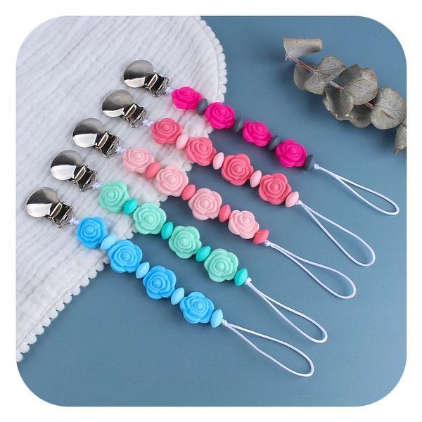 new round iron nipple clip baby teething silicone rose teether pacifier clips chain anti-drop chain
new round iron nipple clip baby teething silicone rose teether pacifier clips chain anti-drop chain