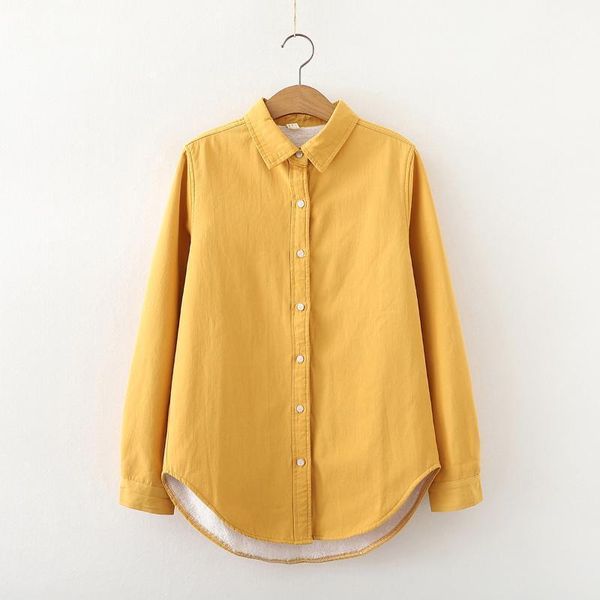 cthink winter 2021 warm thicken fur lining solid women's blouse stylish office lady regular shirt for woman korean female blouse1, White
cthink winter 2021 warm thicken fur lining solid women's blouse stylish office lady regular shirt for woman korean female blouse1, White
