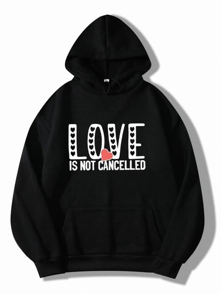 heart & slogan graphic kangaroo pocket drawstring thermal hoodie s00c#, White;black
heart & slogan graphic kangaroo pocket drawstring thermal hoodie s00c#, White;black