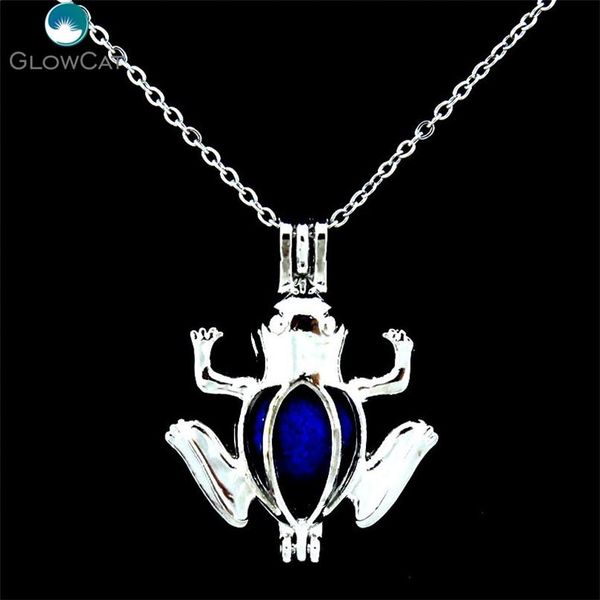 k198 silver hollow baby frog locket necklace stone bead cage stainless chain aroma essential oil diffuser locket wmtote, Black
k198 silver hollow baby frog locket necklace stone bead cage stainless chain aroma essential oil diffuser locket wmtote, Black