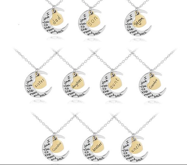 back moon to the and i love you necklace silver moon heart family mom dad brother sister pendant necklaces women jewelry
back moon to the and i love you necklace silver moon heart family mom dad brother sister pendant necklaces women jewelry