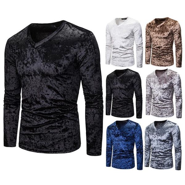 men's t-shirts pure cotton mens t-shirt v-neck long sleeve for male slim fitness clothing tees solid color streetwear t shirt, White;black
men's t-shirts pure cotton mens t-shirt v-neck long sleeve for male slim fitness clothing tees solid color streetwear t shirt, White;black