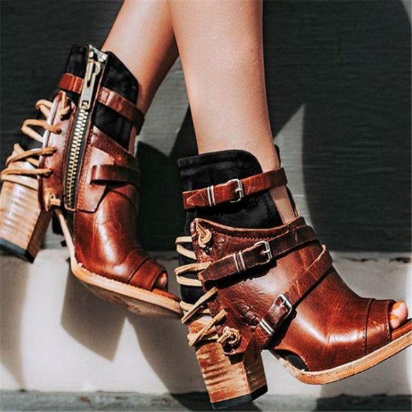 boots 2021 fashion rome ankle vintage leather casual high heels women's buckle zipper peep toe summer shoes for women, Black
boots 2021 fashion rome ankle vintage leather casual high heels women's buckle zipper peep toe summer shoes for women, Black
