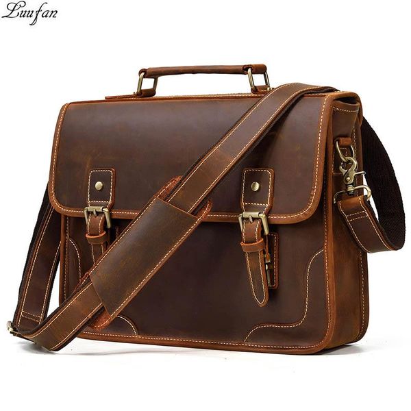 briefcases luufan genuine leather men's briefcase fit 15.6" pc lapbag crazy horse business handbag messenger work tote man
briefcases luufan genuine leather men's briefcase fit 15.6" pc lapbag crazy horse business handbag messenger work tote man