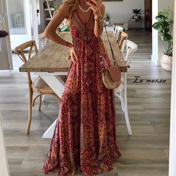 bohemian fashion vintage women print dress 2021 summer v-neck spaghetti straps maxi dress drop shipping good quality, Black;gray
bohemian fashion vintage women print dress 2021 summer v-neck spaghetti straps maxi dress drop shipping good quality, Black;gray