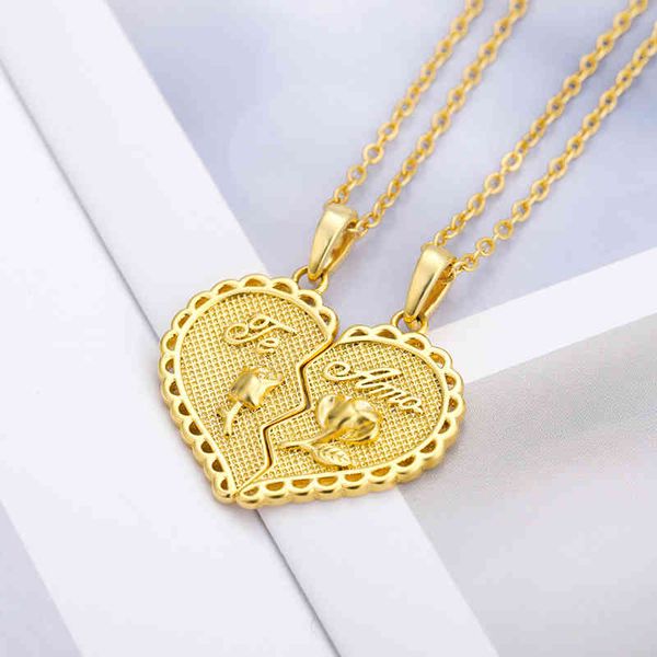 2 pcs/set heart pendant necklaces for women men couple necklace love letter jewelry christmas gift for friend collier femme, Silver
2 pcs/set heart pendant necklaces for women men couple necklace love letter jewelry christmas gift for friend collier femme, Silver