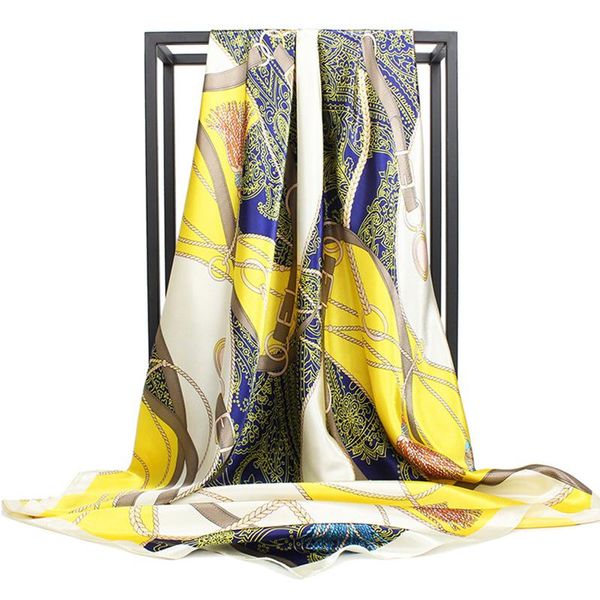 fashion kerchief silk satin hair scarf for women print hijab bag scarfs 90*90cm square shawls and wraps neck scarves for ladies, Blue;gray
fashion kerchief silk satin hair scarf for women print hijab bag scarfs 90*90cm square shawls and wraps neck scarves for ladies, Blue;gray