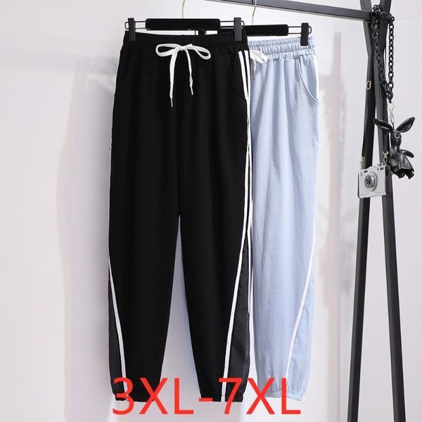 new 2020 summer plus size sports pants for women large loose casual cotton blue black pocket long trousers belt 4xl 5xl 6xl 7xl1, Black;white
new 2020 summer plus size sports pants for women large loose casual cotton blue black pocket long trousers belt 4xl 5xl 6xl 7xl1, Black;white