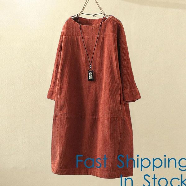 oversized women vintage pockets corduroy solid color long sleeve loose casual dress loose casual dress vestidos1, Black;gray
oversized women vintage pockets corduroy solid color long sleeve loose casual dress loose casual dress vestidos1, Black;gray