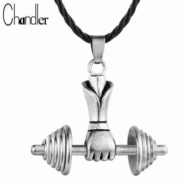 chandler dumbbell pendant necklace mamen men's antique jewelry fitness barbell 45cm long chain colier sports enthic accessary, Silver
chandler dumbbell pendant necklace mamen men's antique jewelry fitness barbell 45cm long chain colier sports enthic accessary, Silver