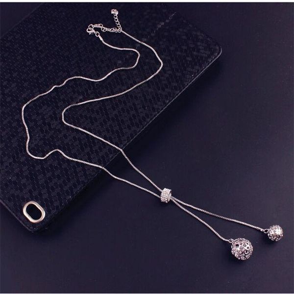 fashion all-match new hollow ball necklace female simple long tassel sweater chain accessories sale, Silver
fashion all-match new hollow ball necklace female simple long tassel sweater chain accessories sale, Silver