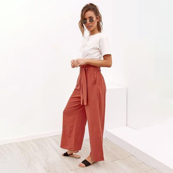 casual cotton linen women high waist wide leg pants new summer fall office band loose palazzo trousers female flared harem pant, Black;white 
casual cotton linen women high waist wide leg pants new summer fall office band loose palazzo trousers female flared harem pant, Black;white
