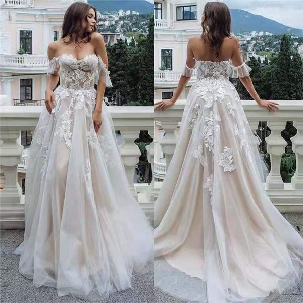 new arrival deep v neck boho wedding dresses country lace appliqued backless bridal gown sweep train robe de marie vestido, White
new arrival deep v neck boho wedding dresses country lace appliqued backless bridal gown sweep train robe de marie vestido, White