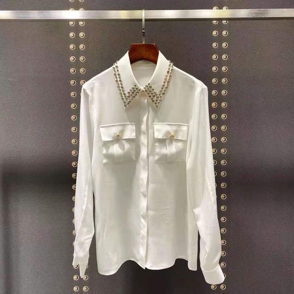 2021 style shirts same brand lapel beads long milan neck designer shirts sleeve spring runway 0115-3 vefxw, Black
2021 style shirts same brand lapel beads long milan neck designer shirts sleeve spring runway 0115-3 vefxw, Black