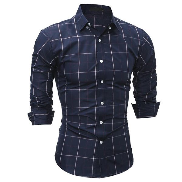 men's dress shirts 2021 fashion spring autumn young men plaid classic casual tuxedo wedding business slim mens clothing shirt, White;black
men's dress shirts 2021 fashion spring autumn young men plaid classic casual tuxedo wedding business slim mens clothing shirt, White;black