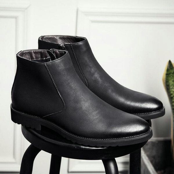 fashion men formal pointed toe ankle boots casual men leather zipper boots winter shoes shoes oxford 20201, Black
fashion men formal pointed toe ankle boots casual men leather zipper boots winter shoes shoes oxford 20201, Black