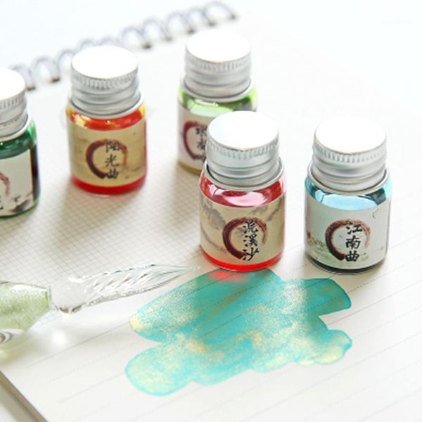 non-carbon ink antique gold ink 24 color painting fountain pens student writing stationery drawing portable school supplies1, Black;red
non-carbon ink antique gold ink 24 color painting fountain pens student writing stationery drawing portable school supplies1, Black;red
