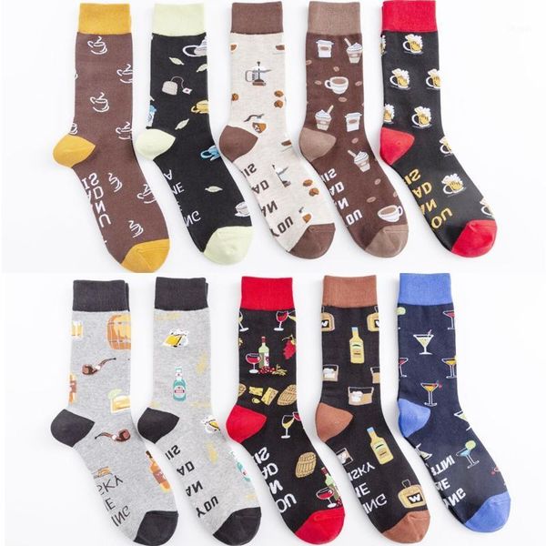 young people socks drinking print nice cute socks men combed cotton tube novelty ice cream juice beer red wine sock gift for men1, Black
young people socks drinking print nice cute socks men combed cotton tube novelty ice cream juice beer red wine sock gift for men1, Black