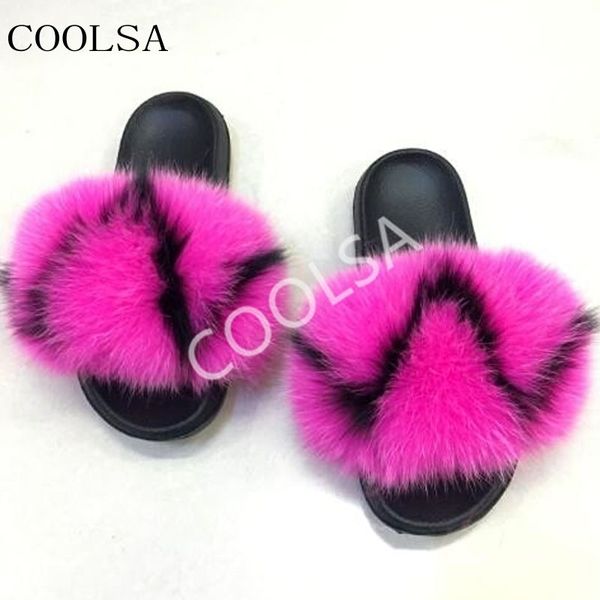 coolsa women's real fox fur slipper women slides fashion spring autumn fluffy fur shoes ladies sandals indoor home flip flops y200106, Black
coolsa women's real fox fur slipper women slides fashion spring autumn fluffy fur shoes ladies sandals indoor home flip flops y200106, Black