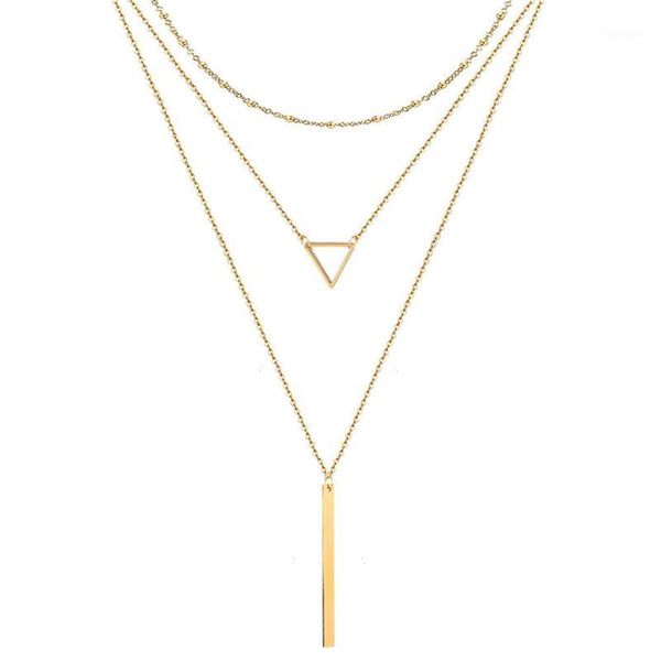 fashion multi layer geometry pendants necklaces for women gold color stainless steel choker necklace new design jewelry gift1, Golden;silver
fashion multi layer geometry pendants necklaces for women gold color stainless steel choker necklace new design jewelry gift1, Golden;silver