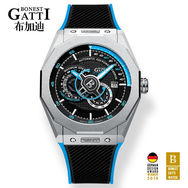 automatic mechanical watch men brand gatti luxury leather mens wristwatches waterproof sports blue watches relogio masculino q1219, Slivery;brown
automatic mechanical watch men brand gatti luxury leather mens wristwatches waterproof sports blue watches relogio masculino q1219, Slivery;brown