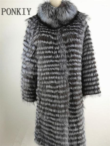real silver fur coat women long natural fur coat female knitted spring genuine overcoat for ladies luxury plus size 20191, Black
real silver fur coat women long natural fur coat female knitted spring genuine overcoat for ladies luxury plus size 20191, Black