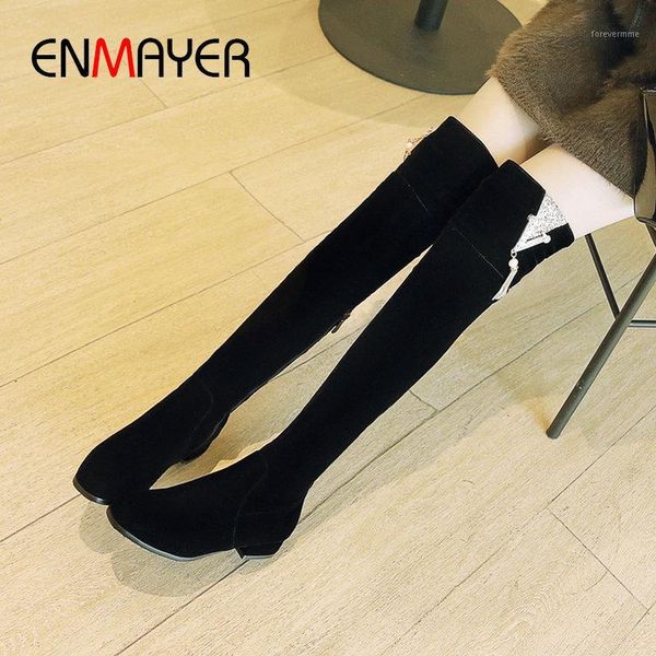 boots enmayer 2021 faux suede slim square heel flock over-the-knee women basic round toe woman shoes size 34-431, Black
boots enmayer 2021 faux suede slim square heel flock over-the-knee women basic round toe woman shoes size 34-431, Black