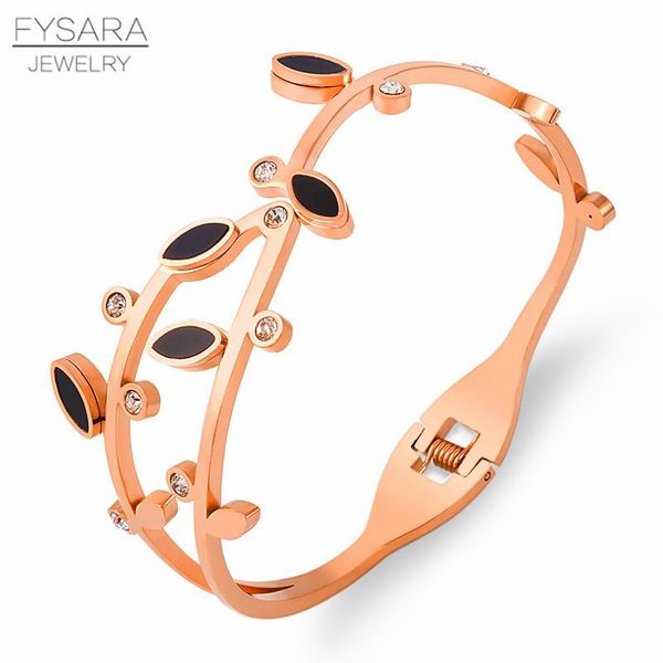 fysara branch design geometry charm bracelet titanium steel rhinestone bracelet for women jewelry black enamel bangle gold color wmthnj
fysara branch design geometry charm bracelet titanium steel rhinestone bracelet for women jewelry black enamel bangle gold color wmthnj