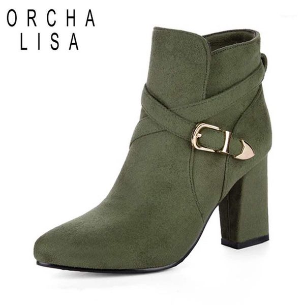 boots orcha lisa spring autumn women ankle high 8.5cm flock square heel buckle black shoes short booties cool a7521
boots orcha lisa spring autumn women ankle high 8.5cm flock square heel buckle black shoes short booties cool a7521