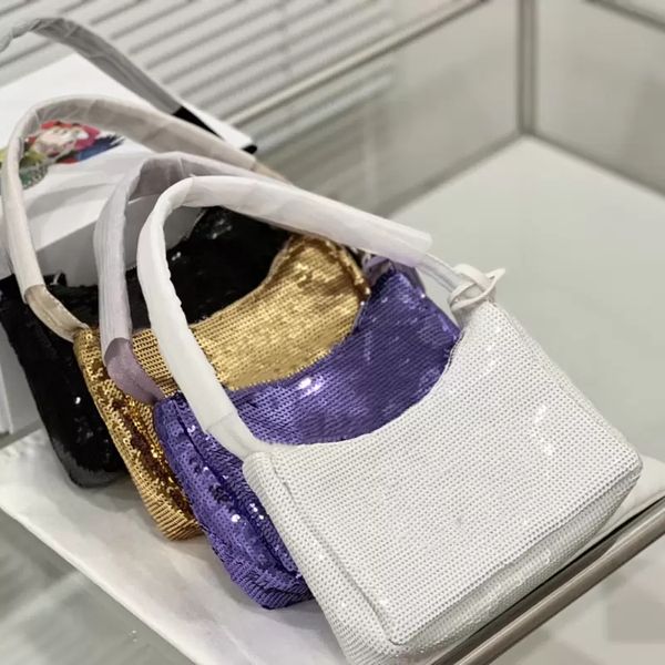 women sequin handbags hobos soft shoulder bags luxury bright shining purses tote small size lady handbag with letters high quality
women sequin handbags hobos soft shoulder bags luxury bright shining purses tote small size lady handbag with letters high quality