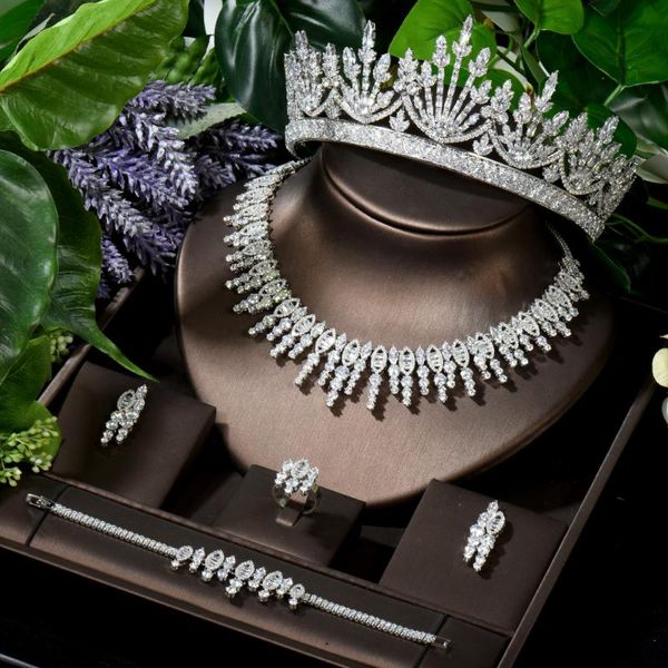 hibride exclusive cubic zircon crystal tiaras простой дизайн женщины свадебные ювелирные изделия наборы ювелирных изделий 5 шт. ювелирные из, Silver
hibride exclusive cubic zircon crystal tiaras простой дизайн женщины свадебные ювелирные изделия наборы ювелирных изделий 5 шт. ювелирные из, Silver