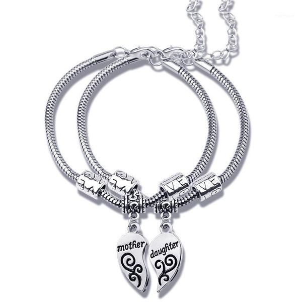 bangle 1pair antique silver color family series splice heart pendant charms bracelet for friends gift bangle1, Black
bangle 1pair antique silver color family series splice heart pendant charms bracelet for friends gift bangle1, Black