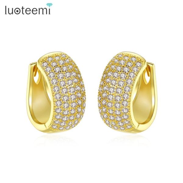 hoop & huggie luoteemi micro shiny cubic zirconia earrings for women girl wedding simple fashion jewellery birthday gifts brincos, Golden;silver
hoop & huggie luoteemi micro shiny cubic zirconia earrings for women girl wedding simple fashion jewellery birthday gifts brincos, Golden;silver